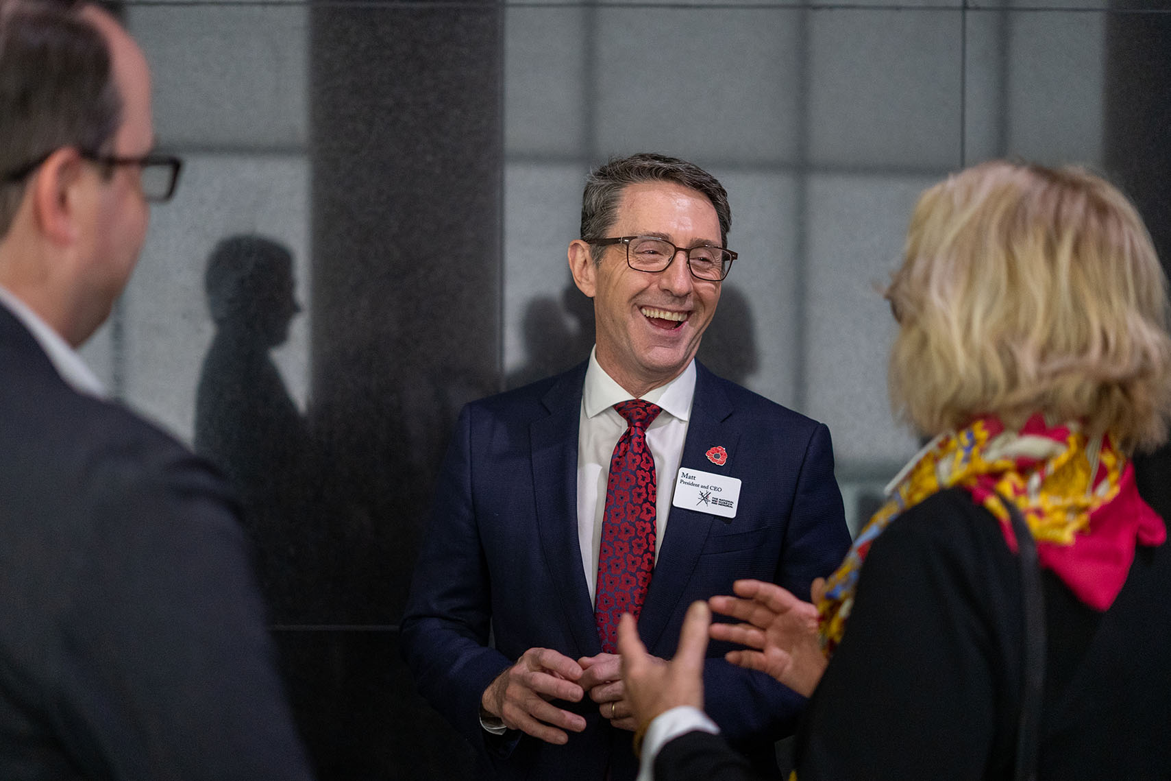 Matthew Naylor at a commemorative event